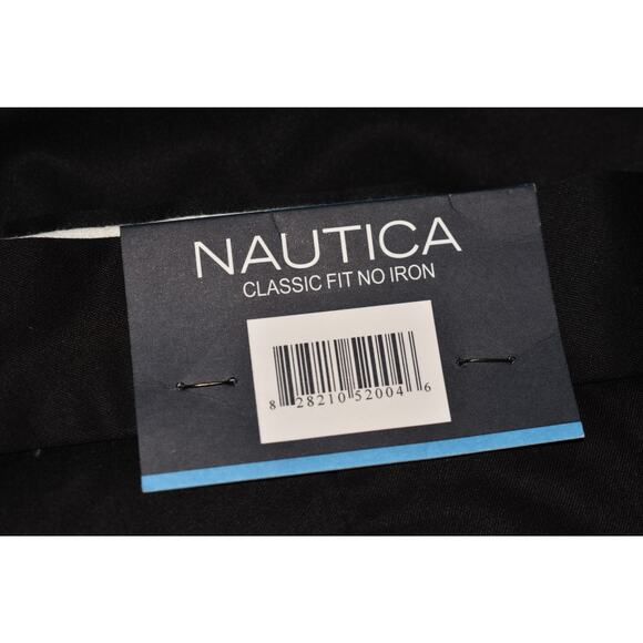 NAUTICA‎ NEW $75 Black Pleated Front Classic Fit No Iron Dress Pant Men's 36 - Picture 3 of 4
